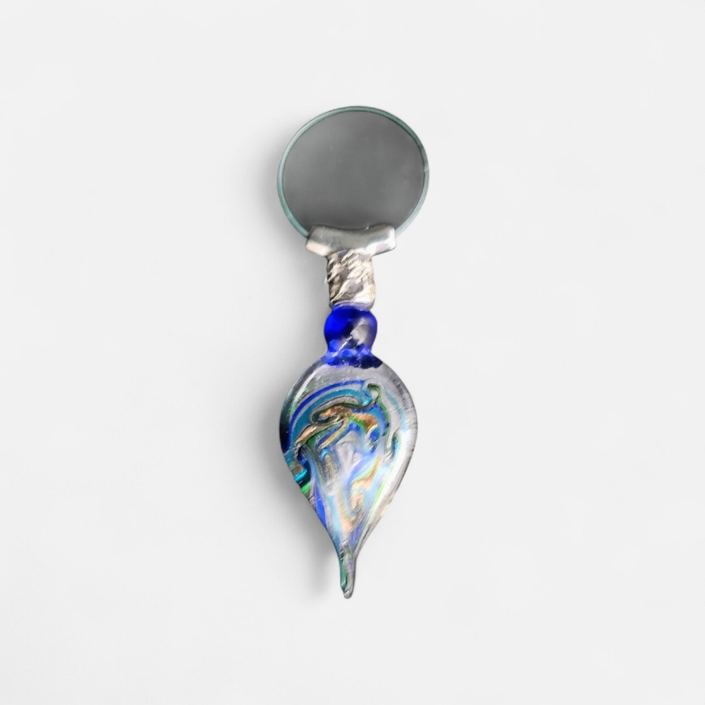 Pier One Imports Blue and Silver Artistic Loupe Magnifier